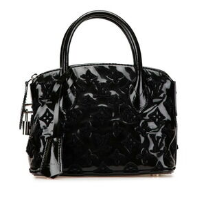 Louis Vuitton Vernis Lockit Bouclette Handbag Noir Black Patent